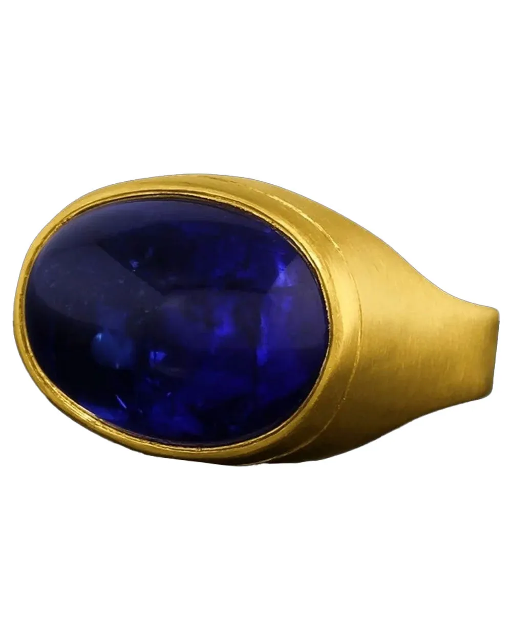 Tanzanite Roman Signet Ring