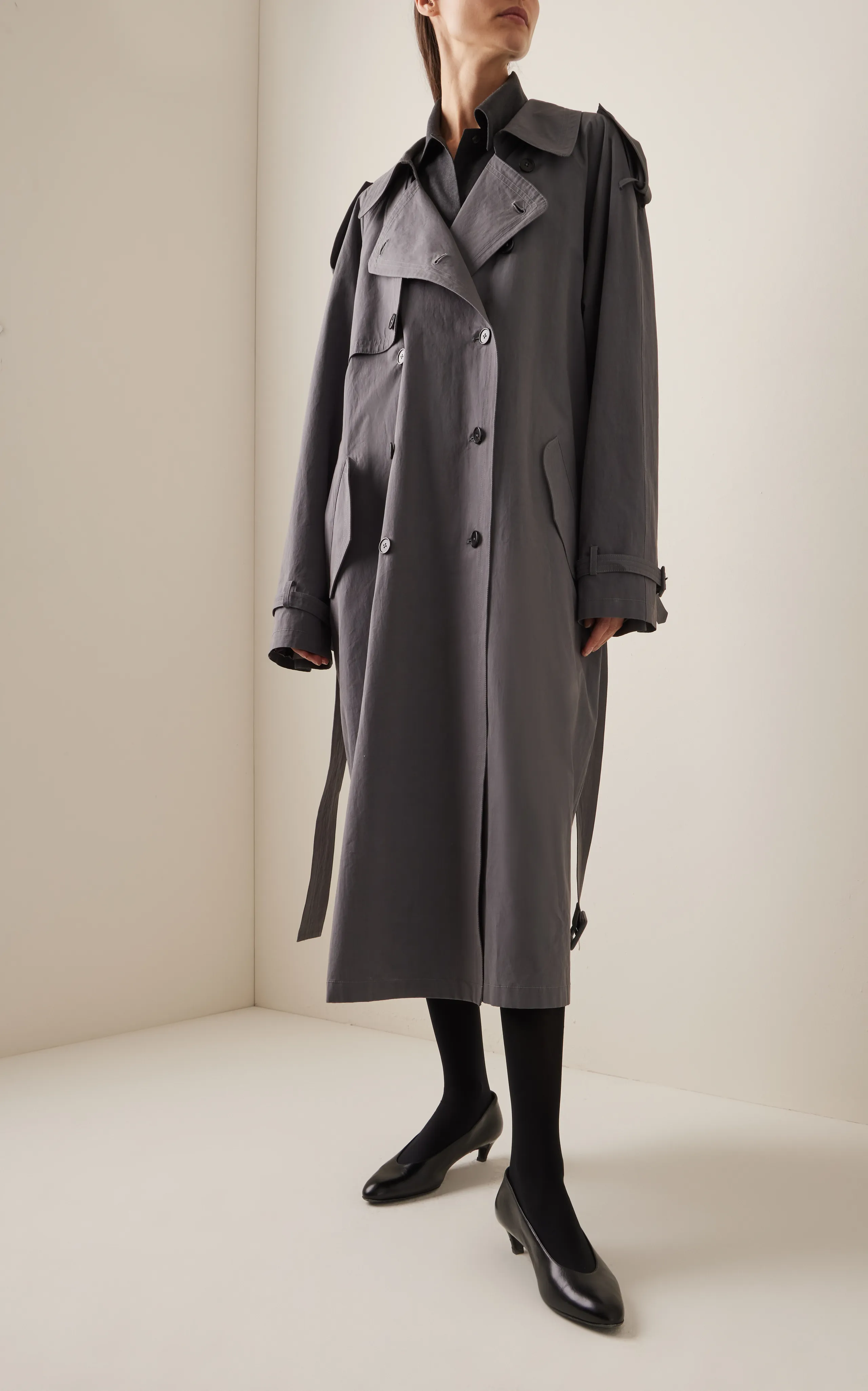 The Row Avio Cotton Trench Coat