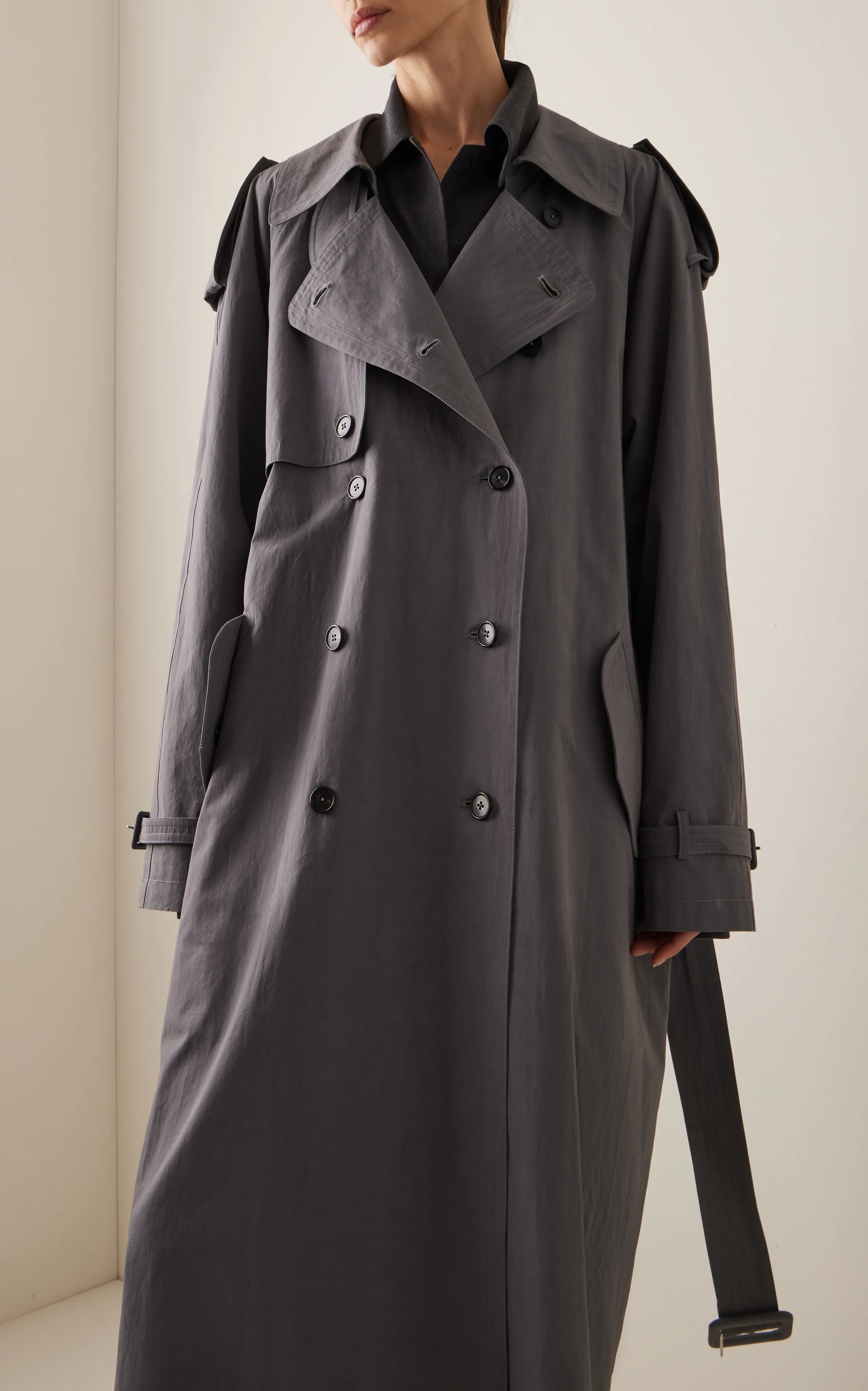 The Row Avio Cotton Trench Coat