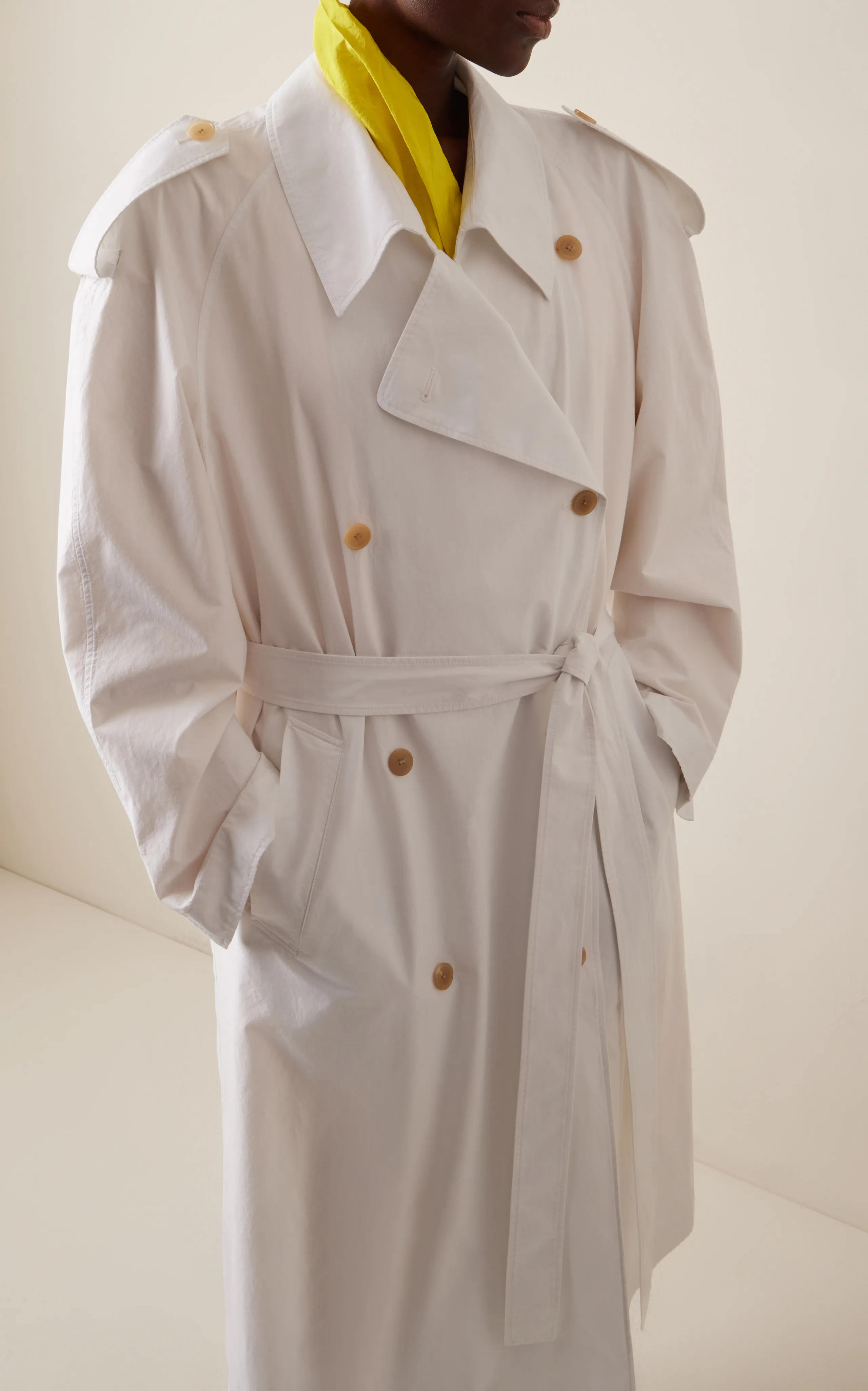 The Row Denver Cotton Poplin Trench Coat