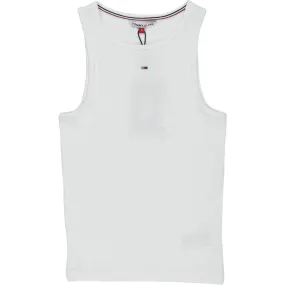 Tommy Jeans White Rib Tank Top