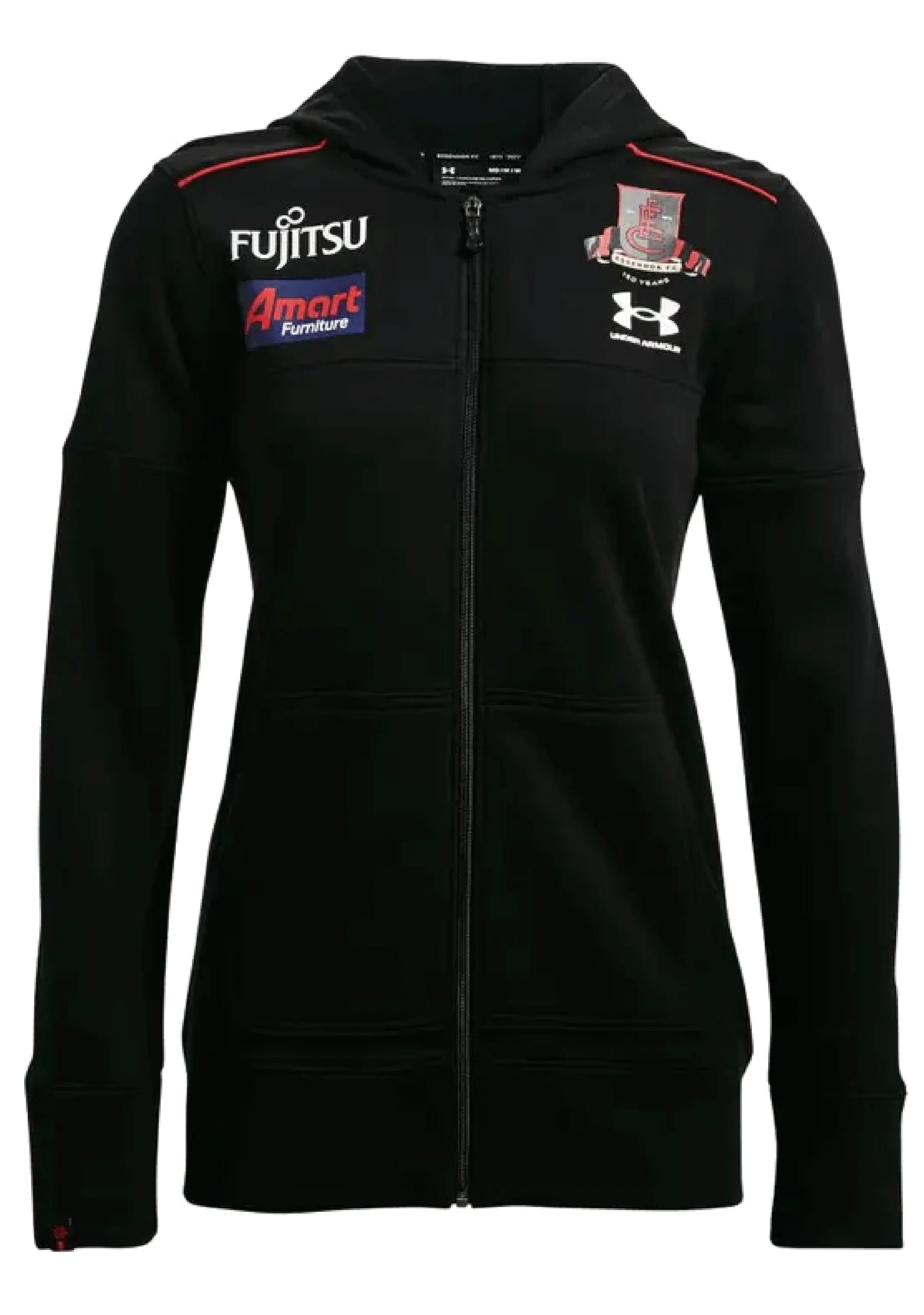 Under Armour Womens Essendon Zip Thru Hoodie <BR> 1374270 001