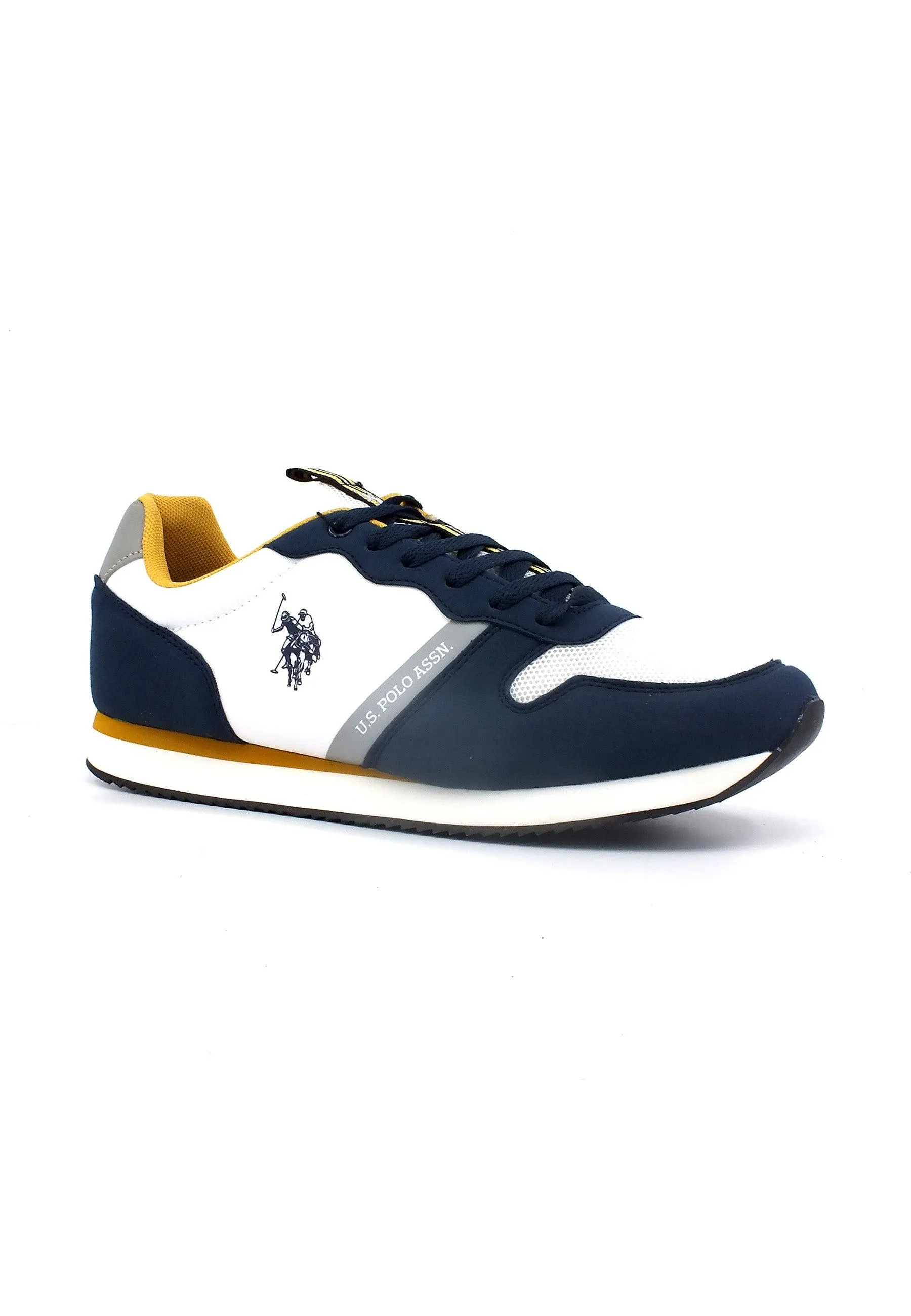 U.S. POLO ASSN. Sneaker Uomo White Blu NOBIL009