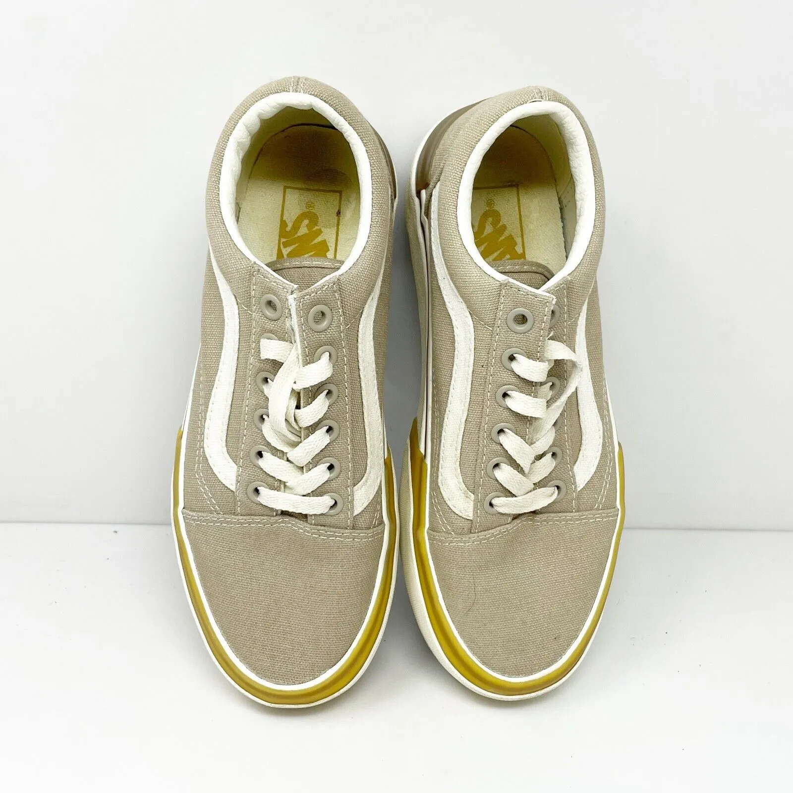 Vans Unisex Off The Wall 500714 Beige Casual Shoes Sneakers Size M 5 W 6.5