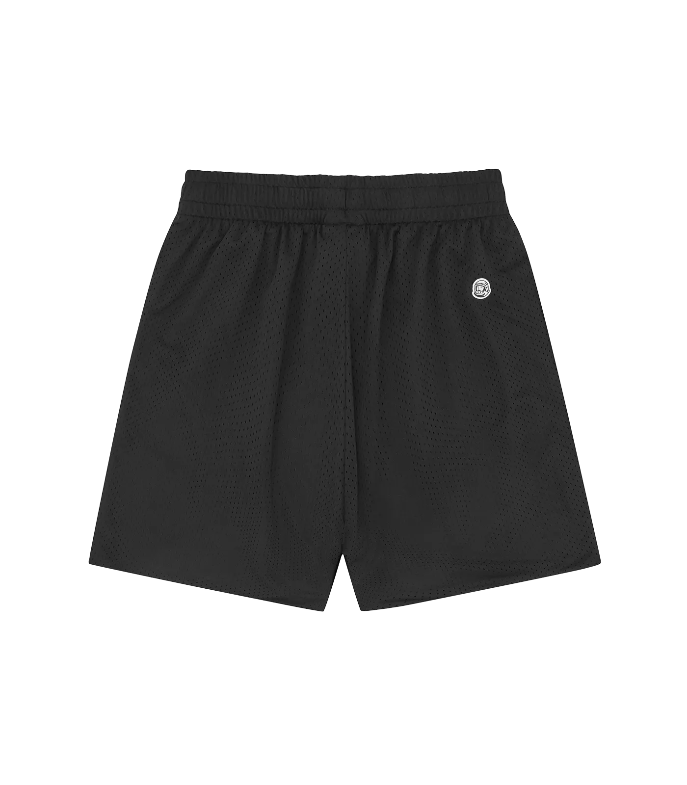 VARSITY LOGO MESH SHORTS - BLACK