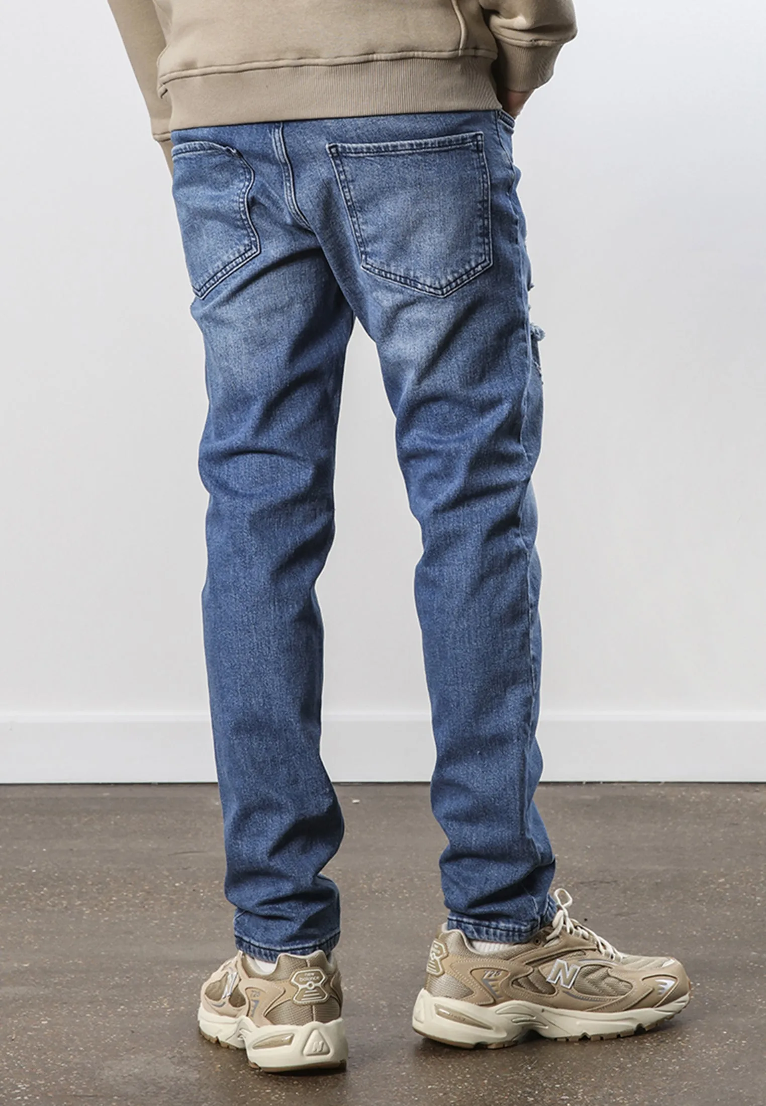 VICIOUS JEANS RIPPER BLUE