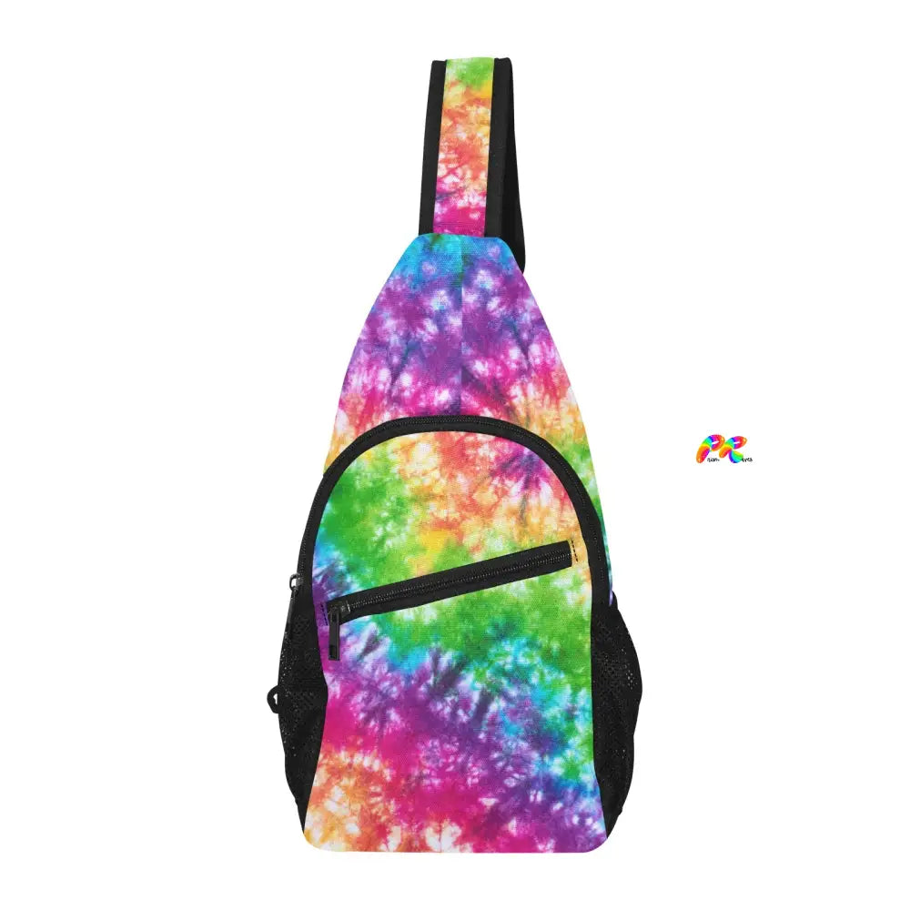 Vivid Tie-Dye Rave Chest Bag