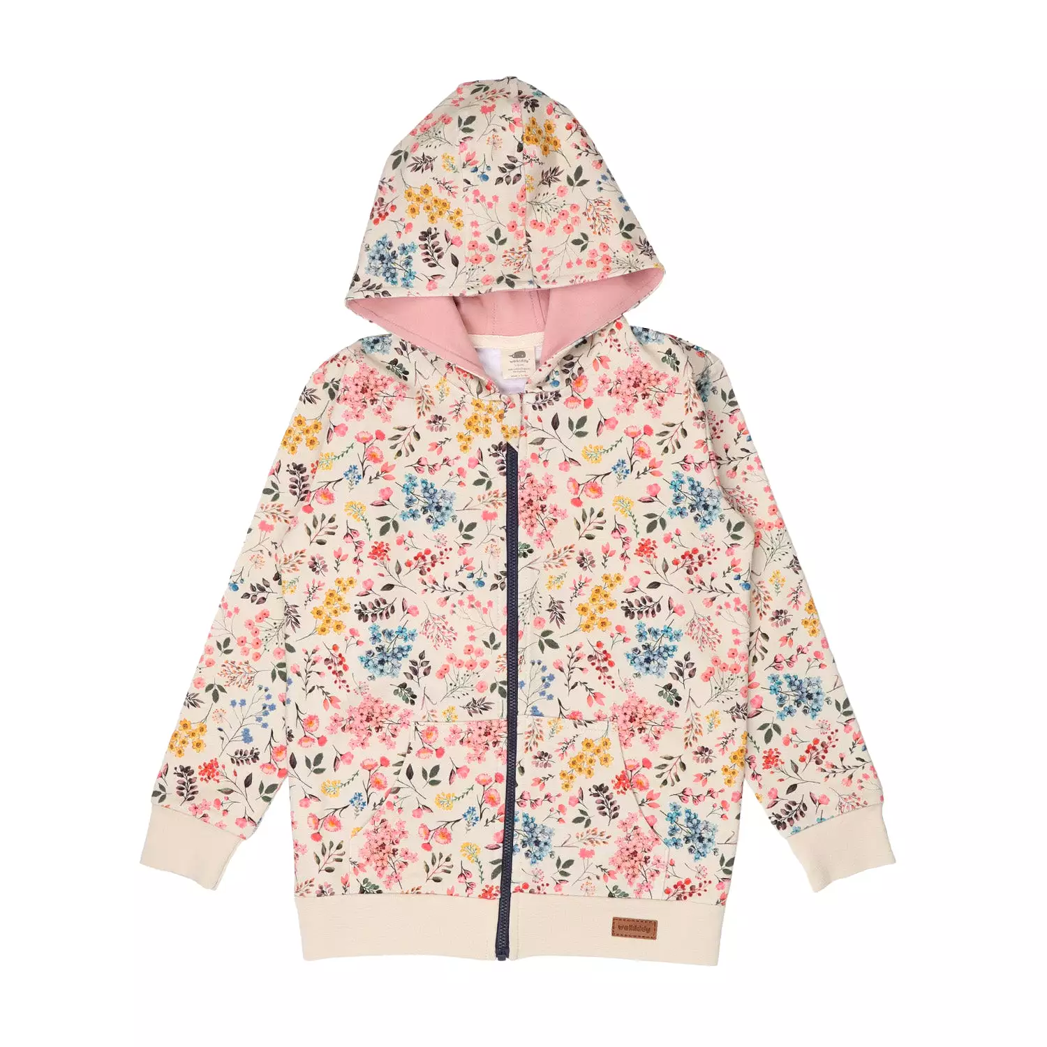 Walkiddy Mini Flowers Zip Hoodie