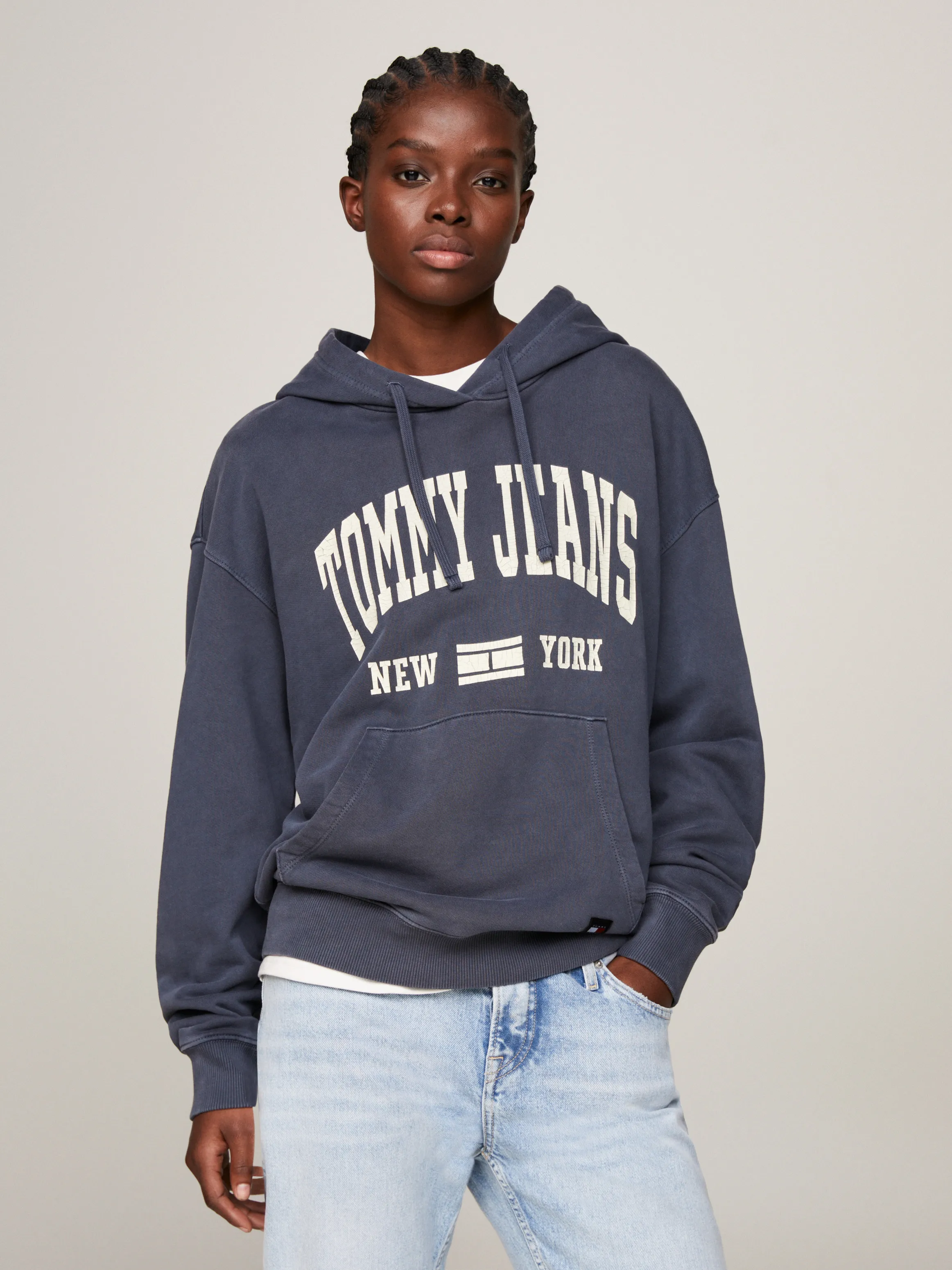 Washed Varsity Hoodie | Sweatshirts & Hoodies | Tommy Jeans