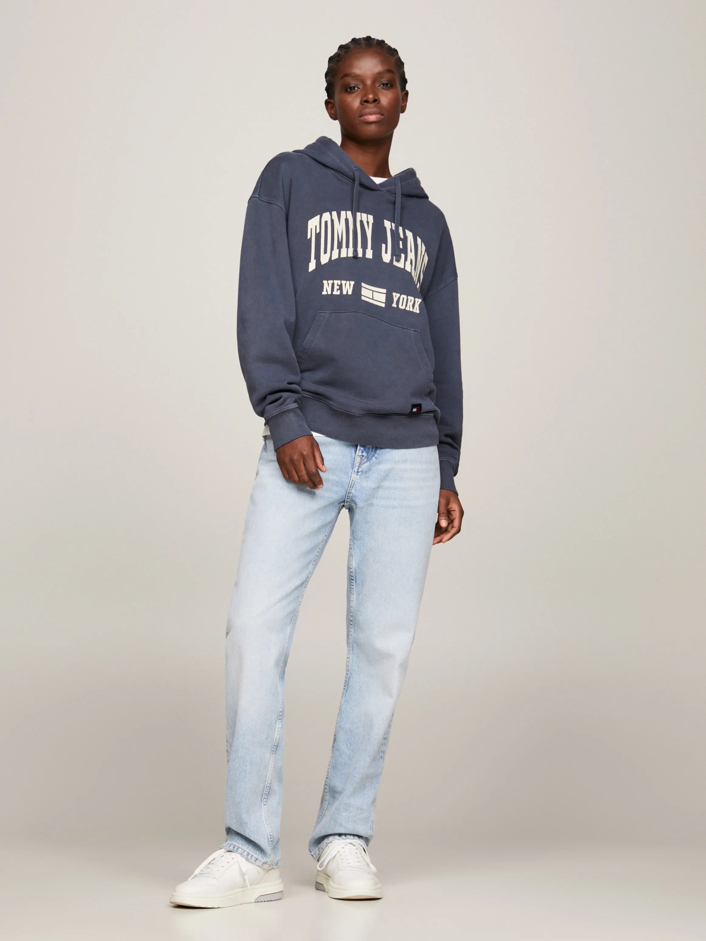 Washed Varsity Hoodie | Sweatshirts & Hoodies | Tommy Jeans