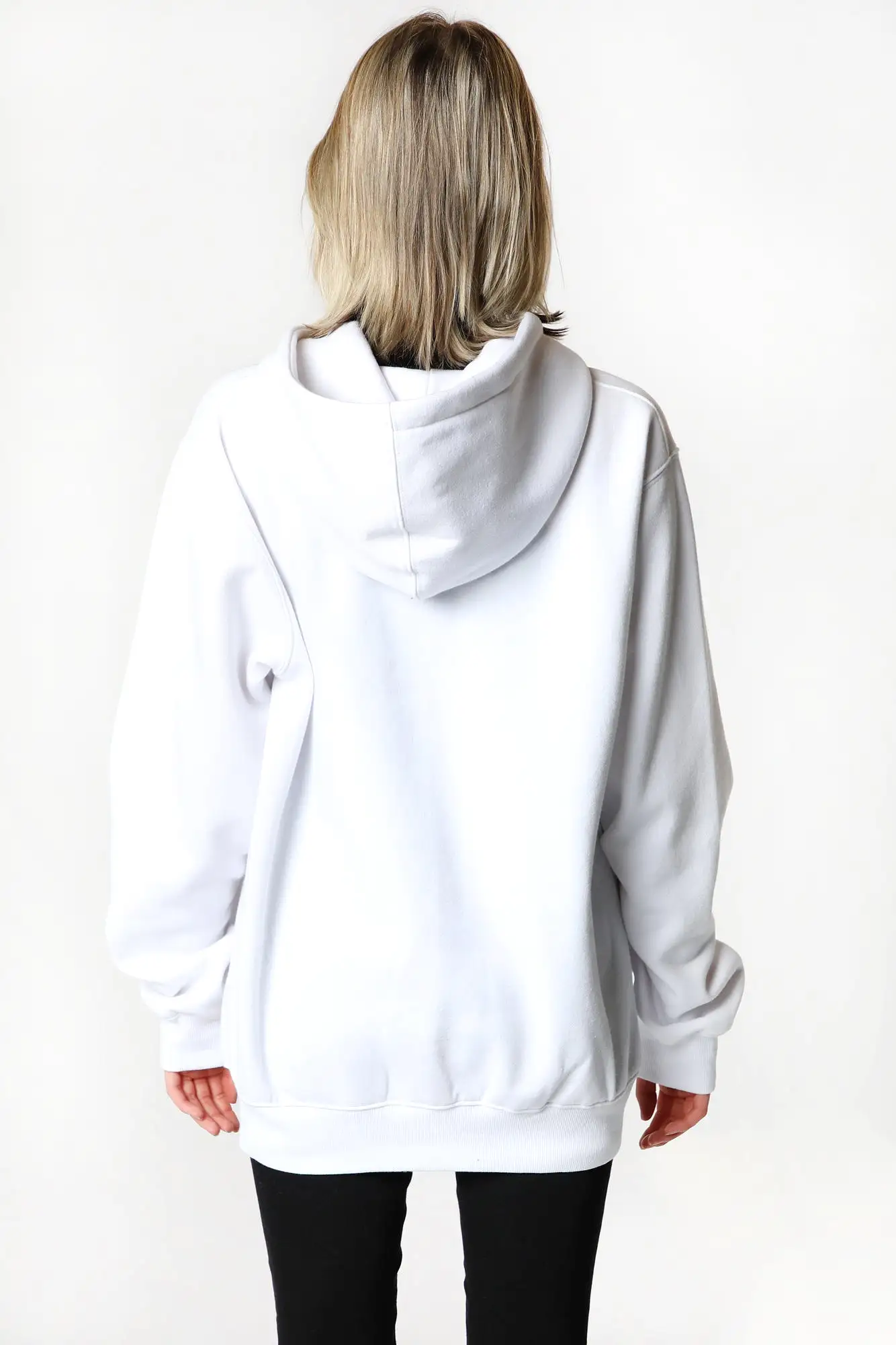 Womens Sovrn Voices Graphic White Zip-Up Hoodie