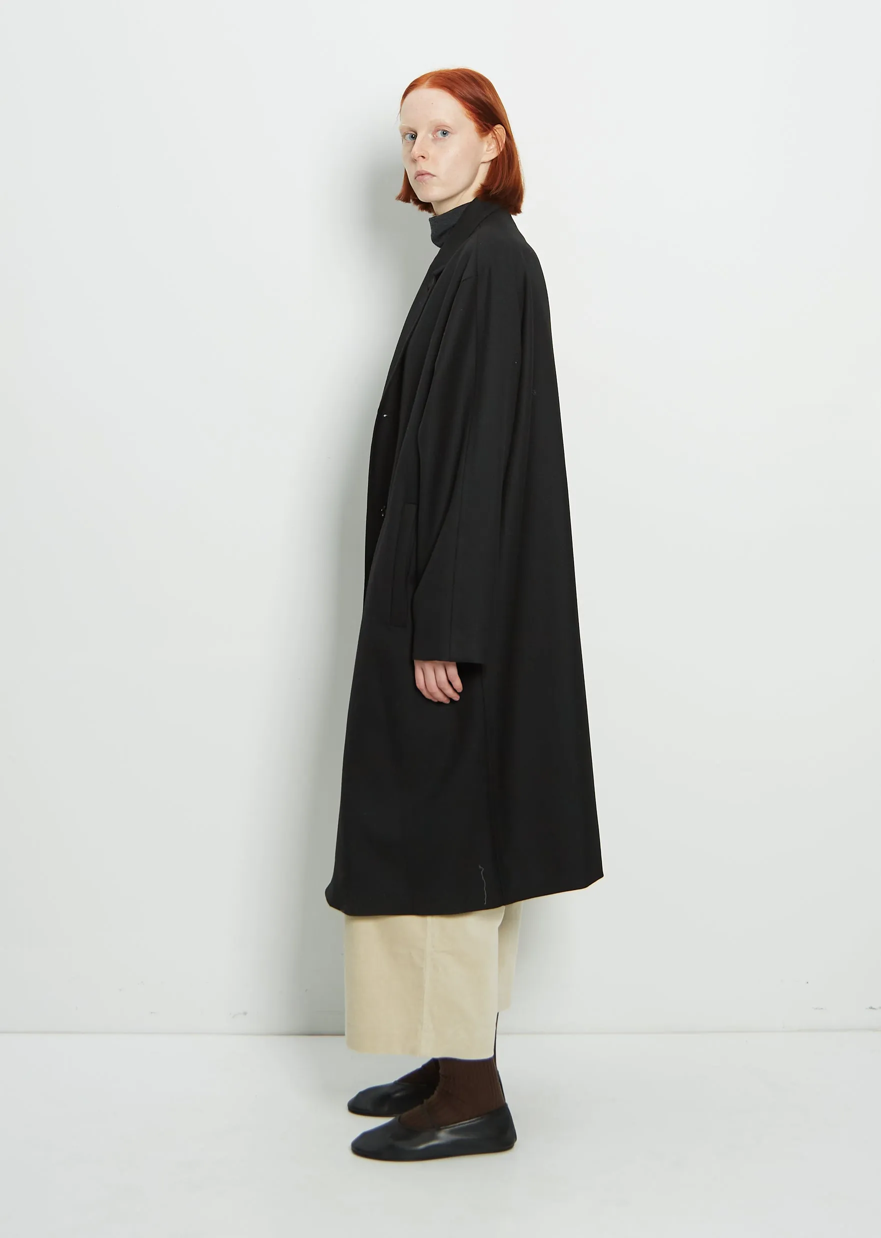 Wool Coat — Black