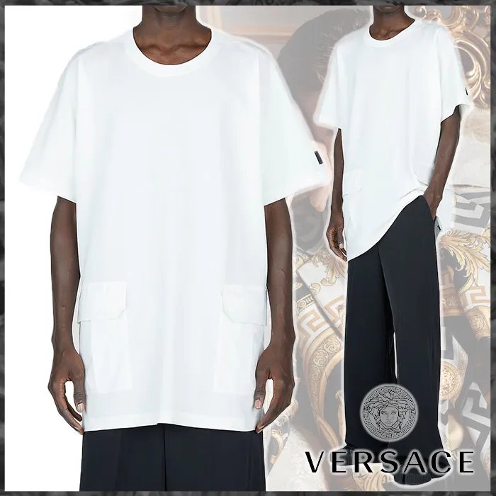 Y-3  |Crew Neck Street Style Cotton Short Sleeves Logo Designers