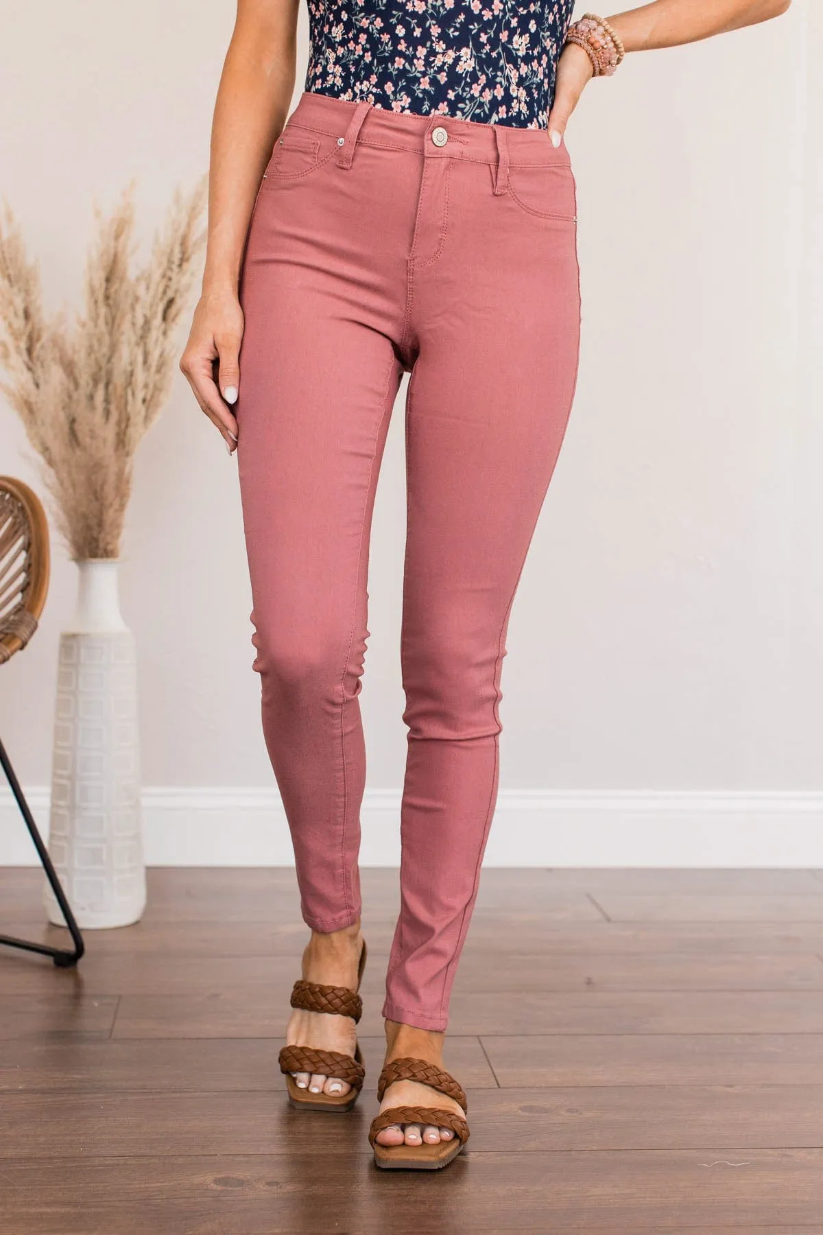 YMI Mid-Rise Jeggings- Rosaline Wash