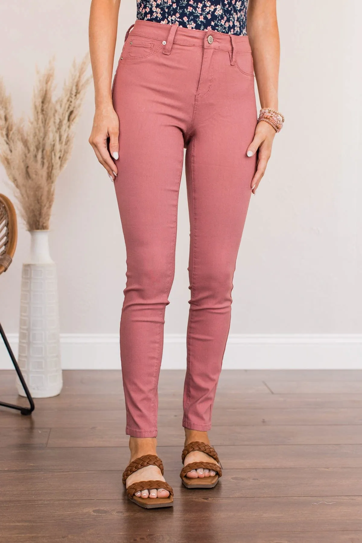 YMI Mid-Rise Jeggings- Rosaline Wash