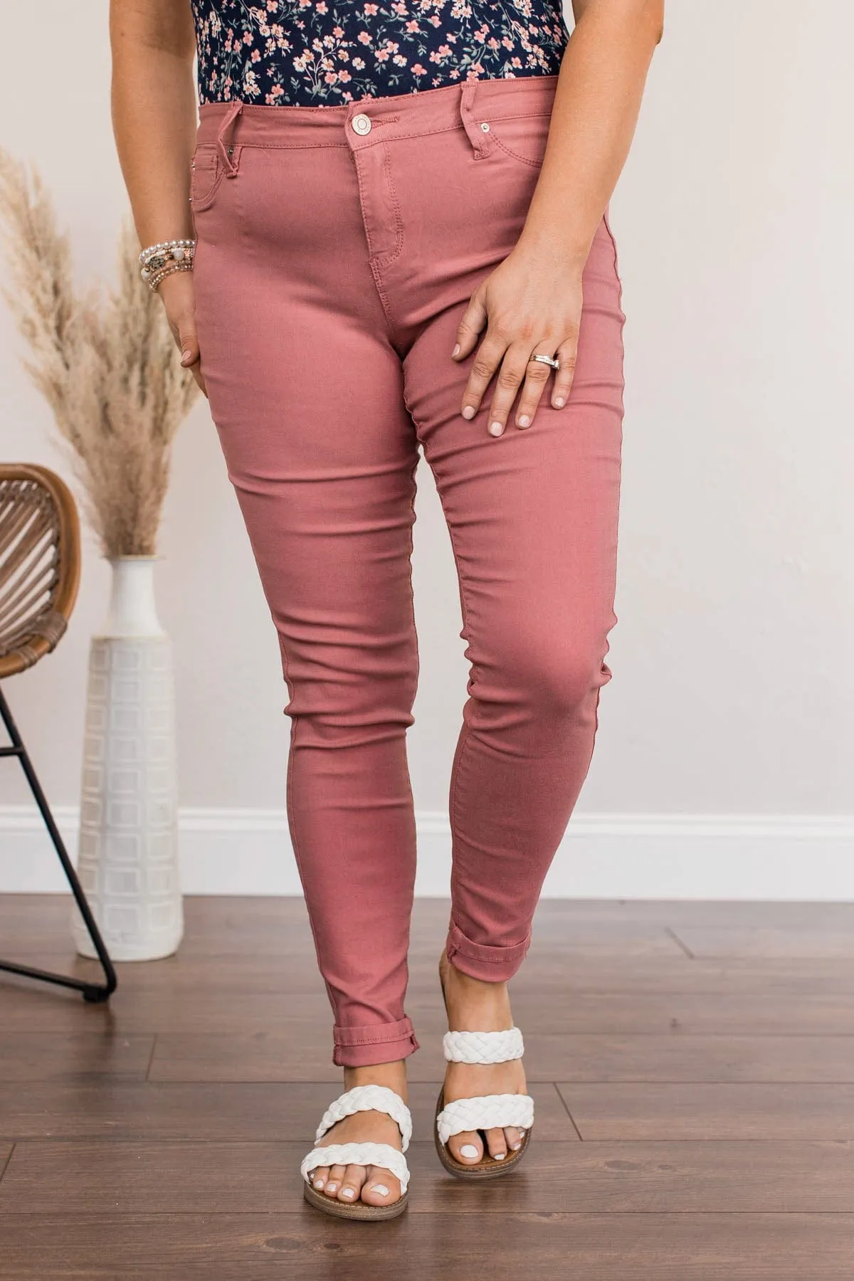 YMI Mid-Rise Jeggings- Rosaline Wash