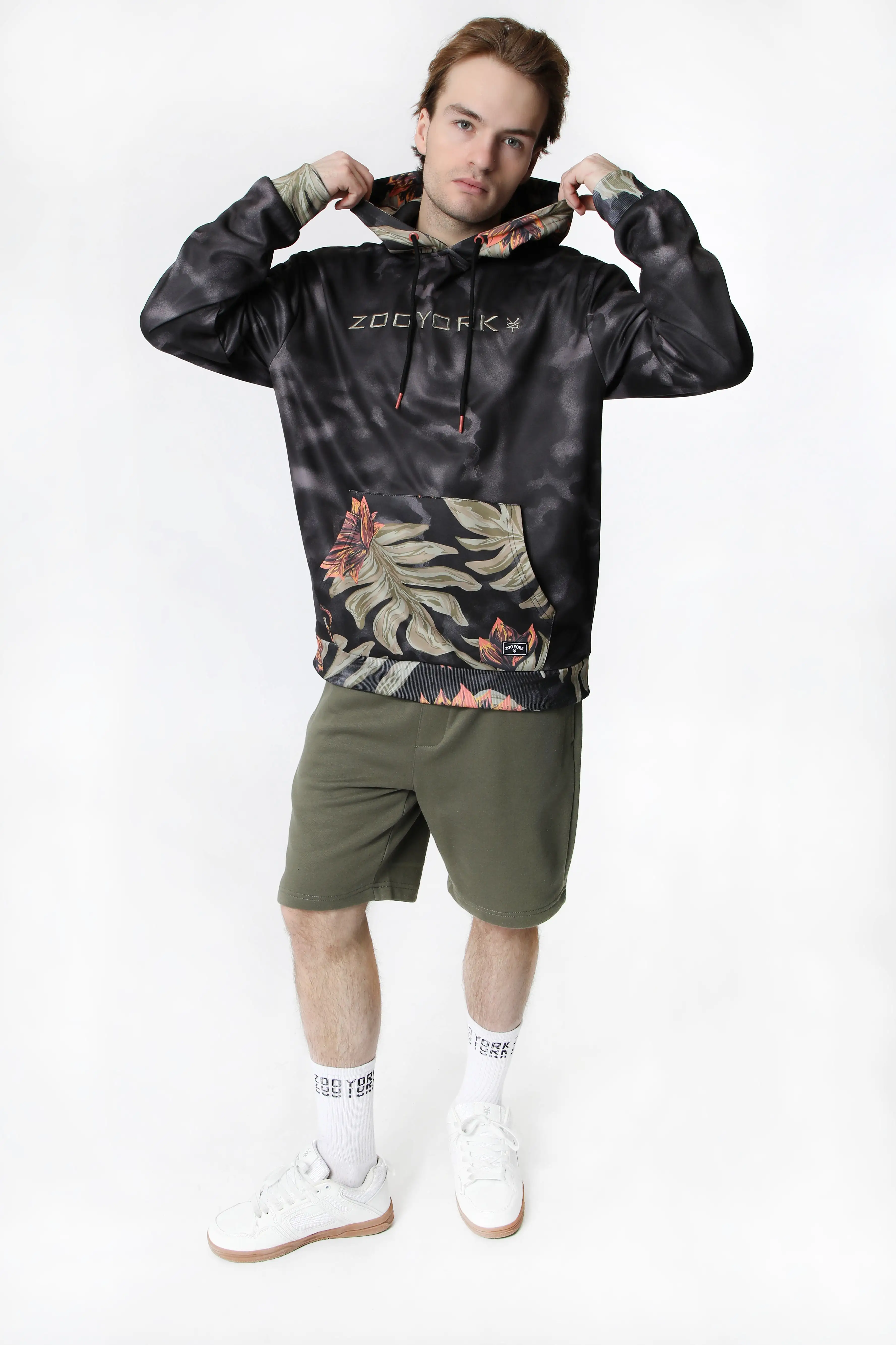 Zoo York Mens Tropical Print Hoodie